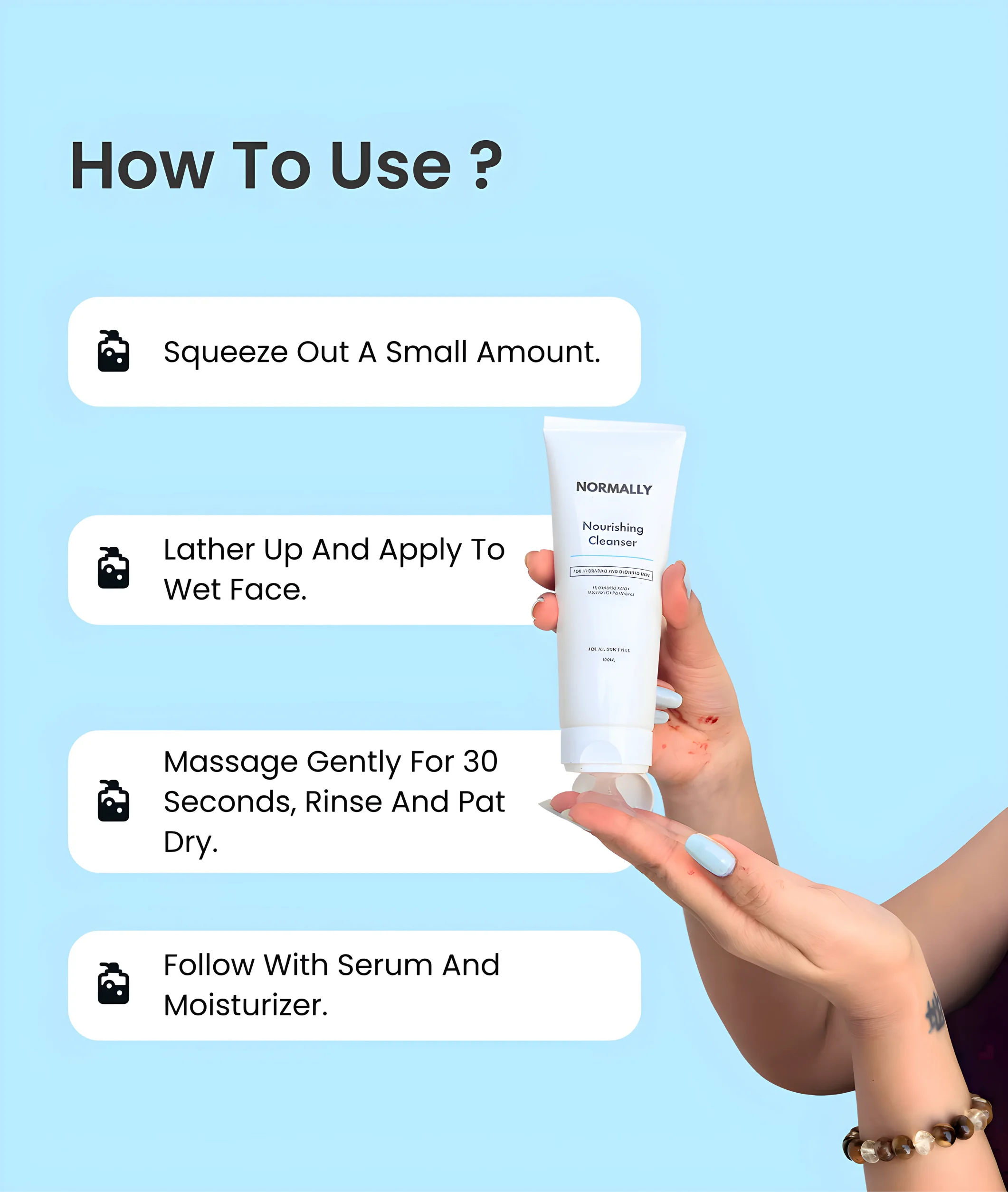 NORMALLY - Nourishing Cleanser 100ml - 5