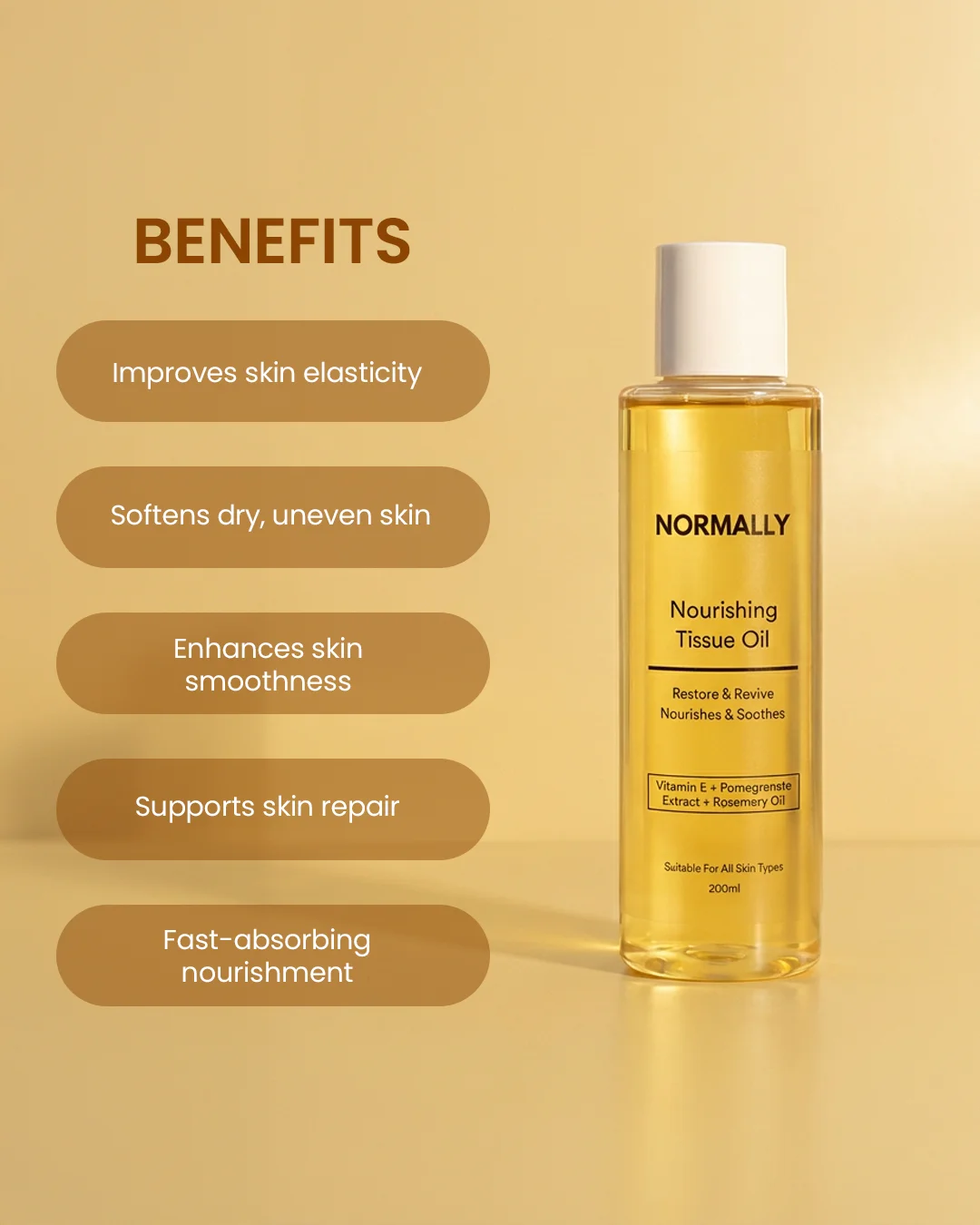 NORMALLY - Nourishing Tissue Oil 200ml - 2