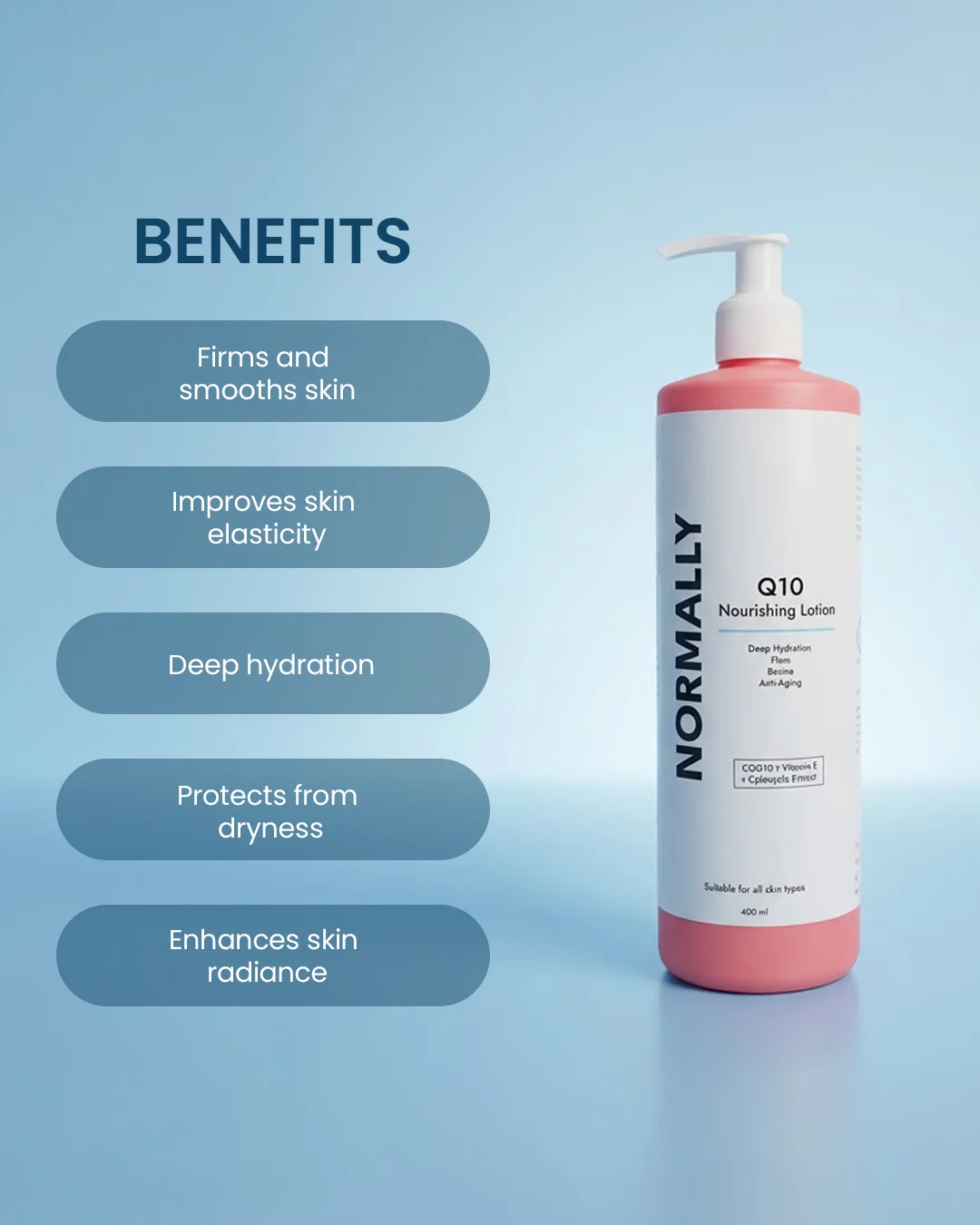 NORMALLY - Q10 Nourishing Lotion 400ml - 2